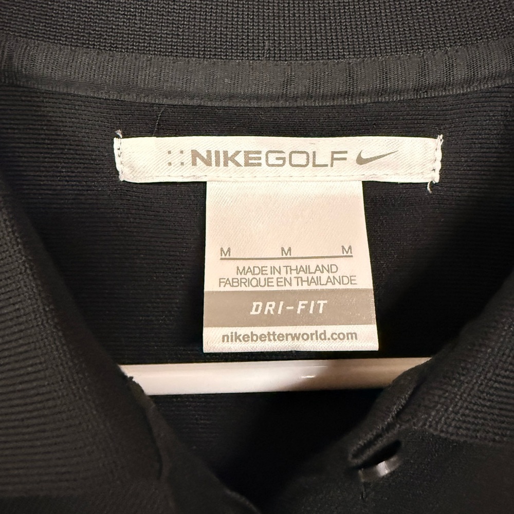 Nike Ladies Dri-FIT Classic Golf Polo Shirt Medium Black Womens 286772 010 - Picture 3 of 7